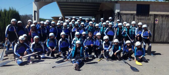 Excursión de Alevines e Infantiles hacer Rafting a Murillo de Gallego